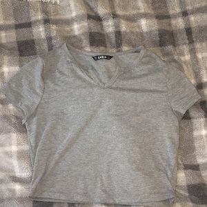 Gray SHEIN crop top